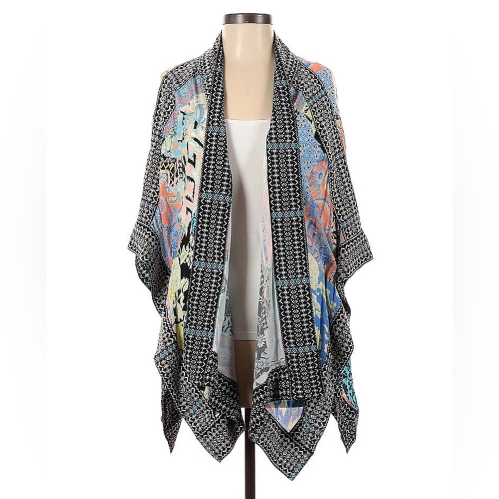 John mark patchwork and embroidered kimono size S